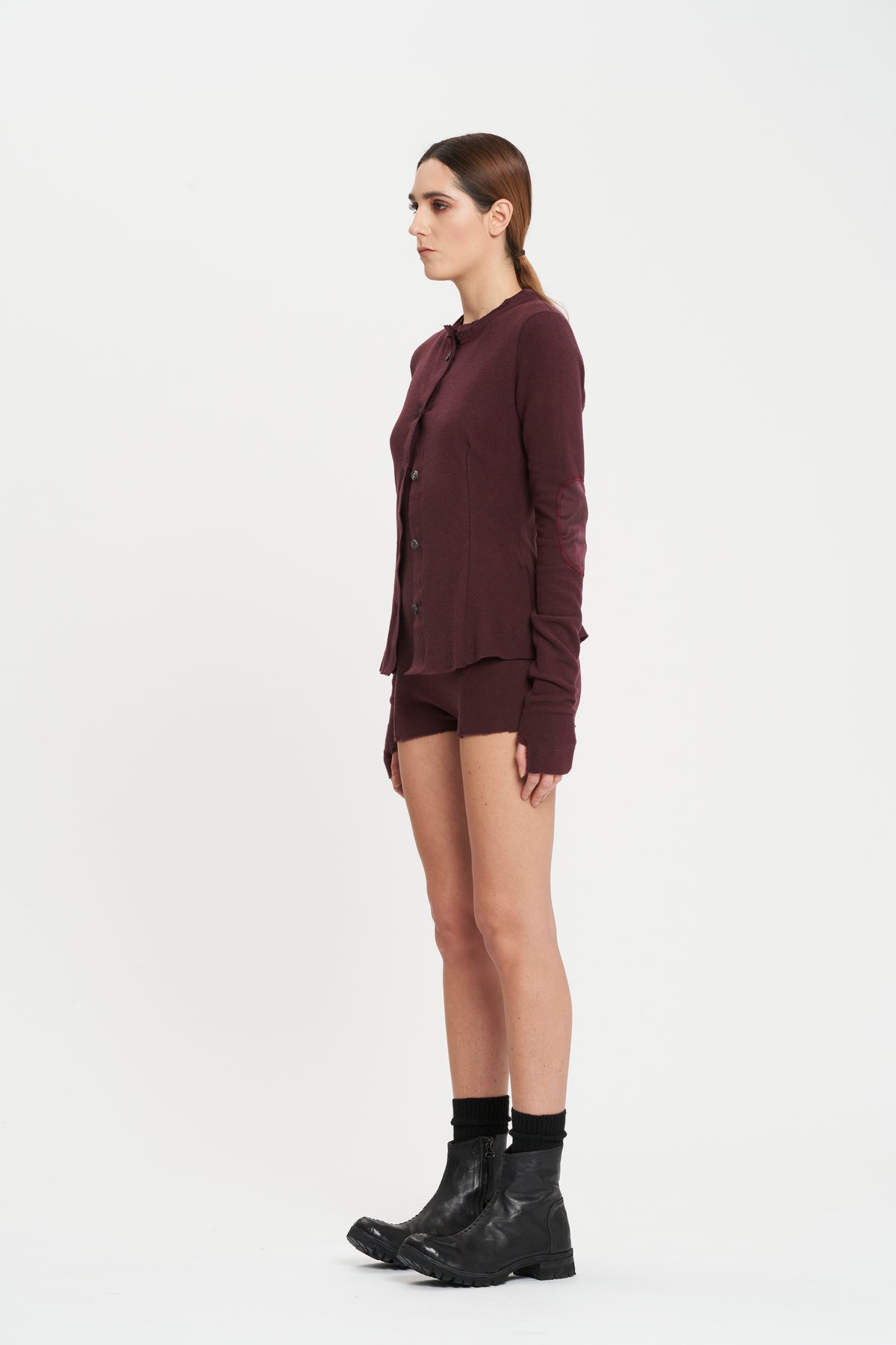 Masnada Beetroot Slim Cardigan Jacket
