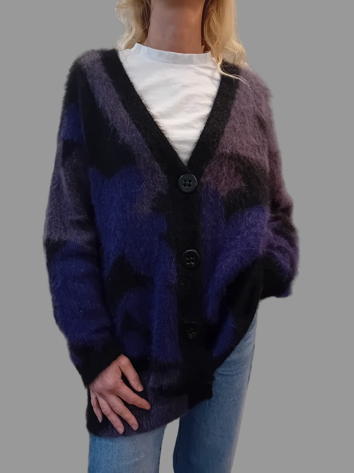 Roberto Collina Intarsia Knit Cardigan