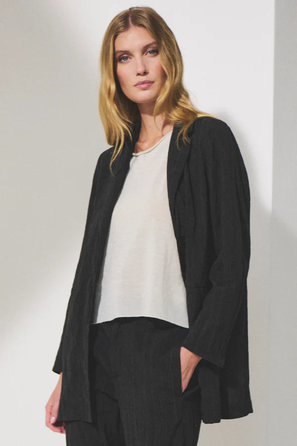 Transit Long Comfort Fit Pinstripe Jacket