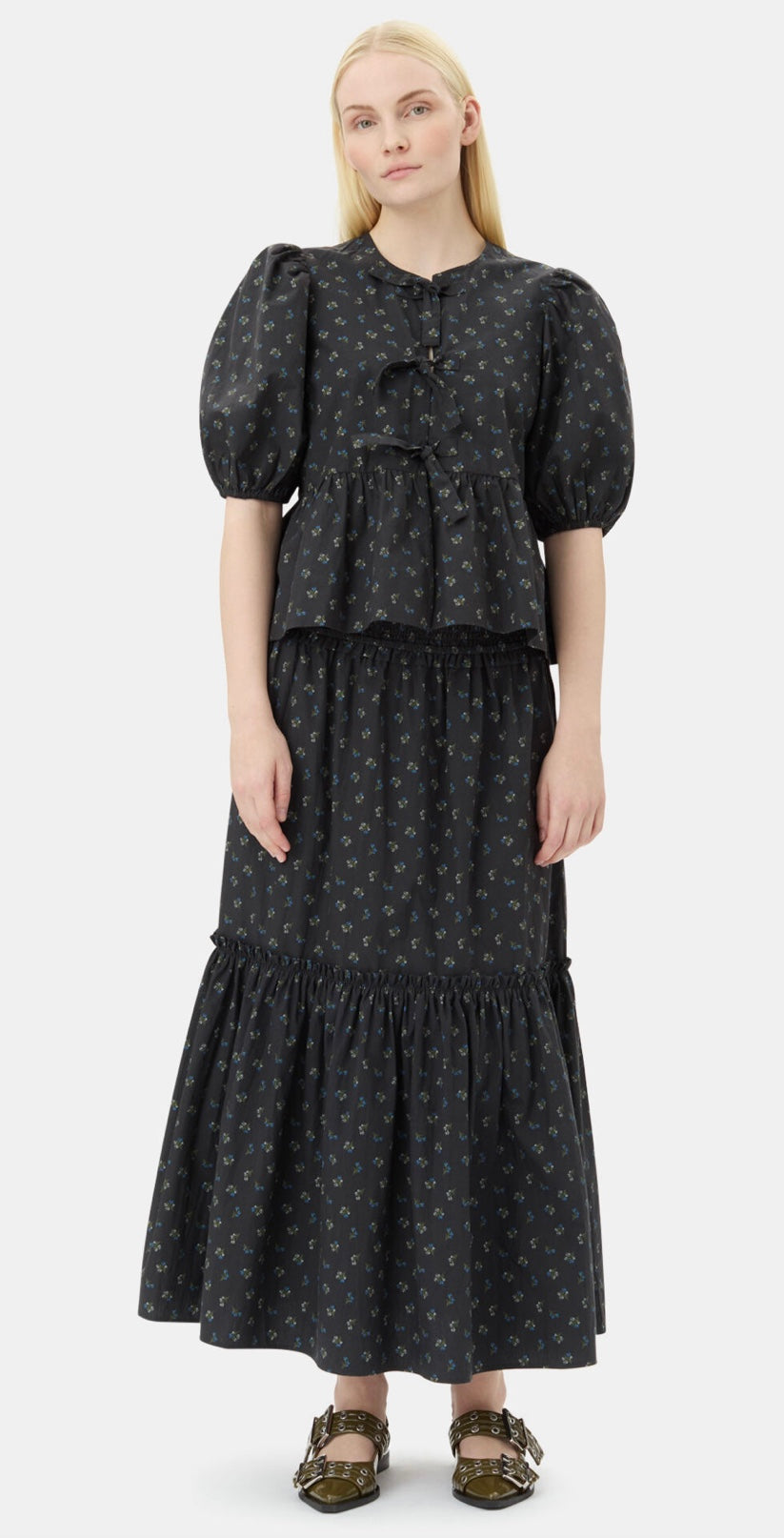 Ganni Feminine Buckle Ballerina Naplack