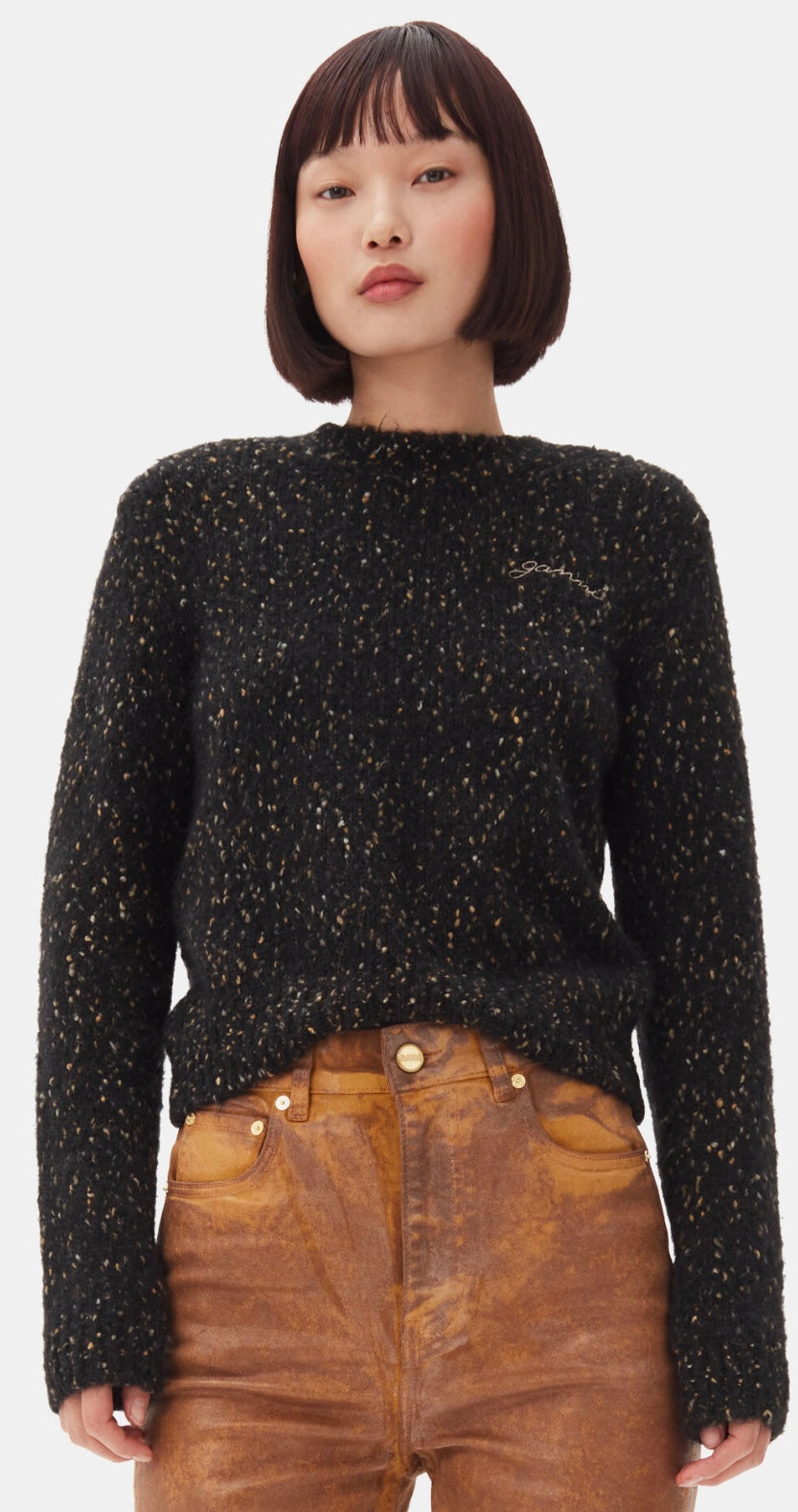 Ganni Alpaca Cotton Mix O-Neck