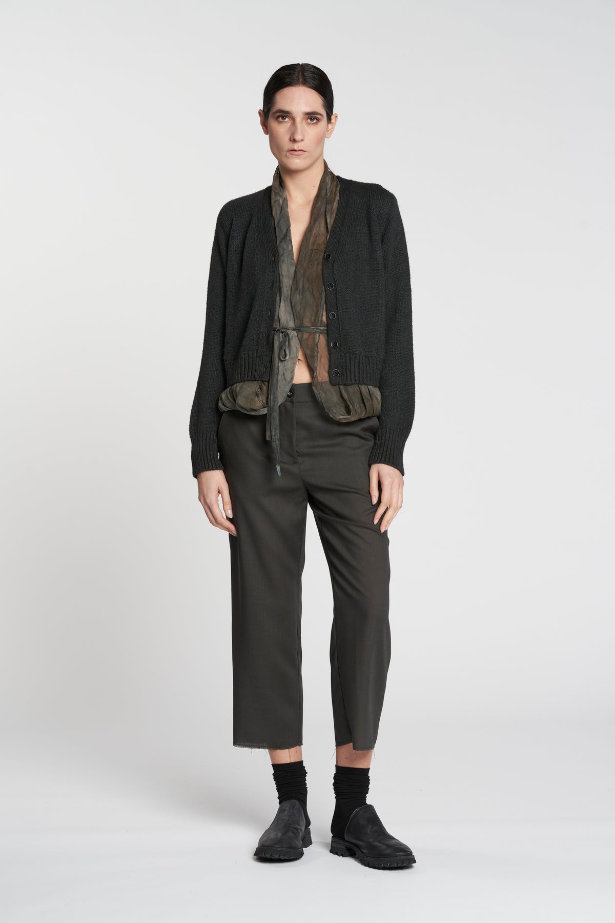 MASNADA TIE KNIT CARDIGAN