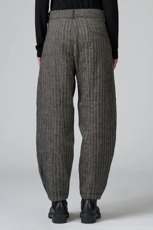 Transit Trousers in Herringbone Stretch Wool Blend