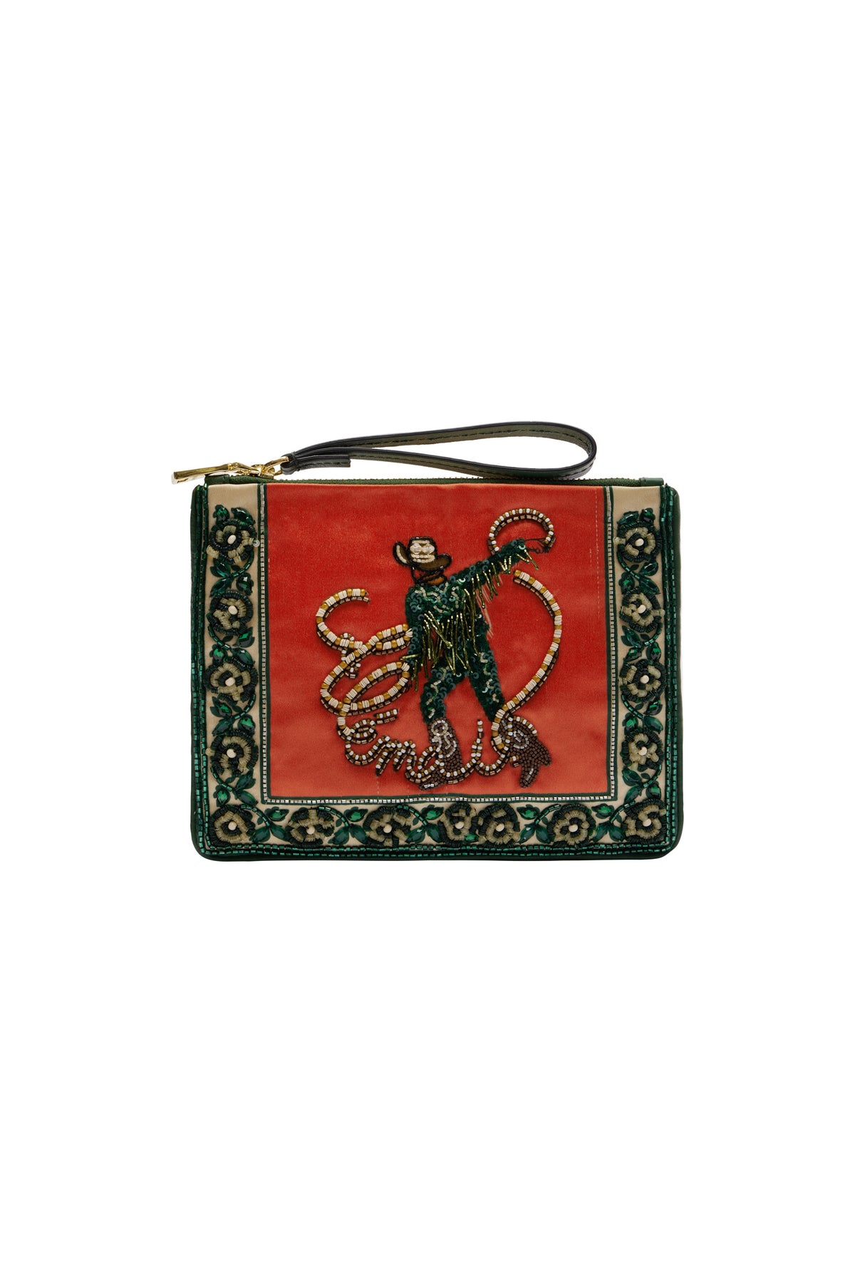 ACE COWBOY EMBELLISHED CLUTCH
