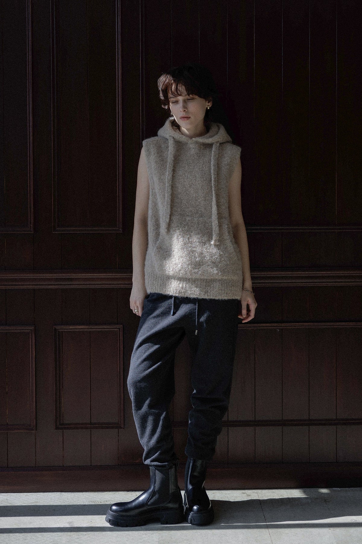CT Plage Alpaca Loop Hooded Vest