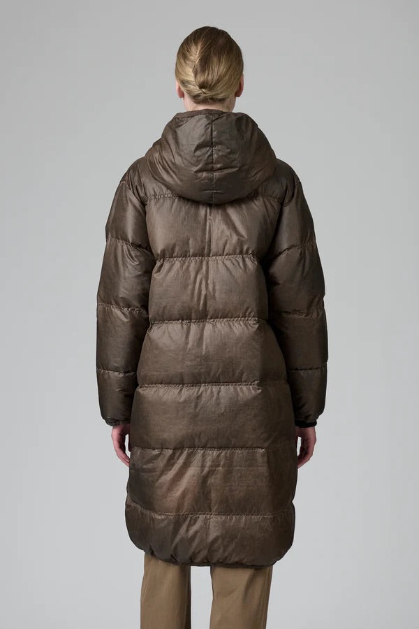 Transit Nylon Quilted Down Coat with Hood