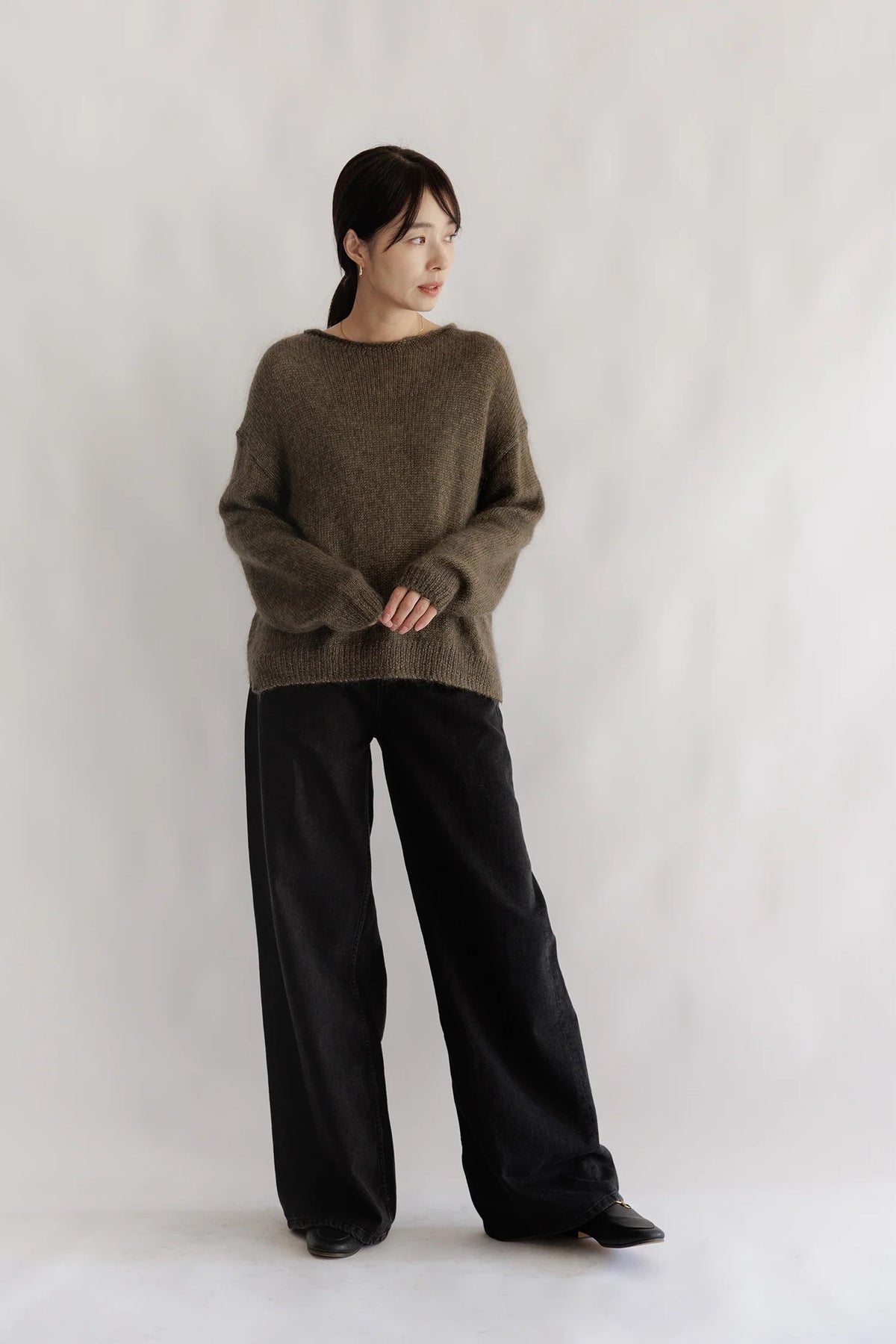 CT Plage Mohair Silk Side Slit Pullover