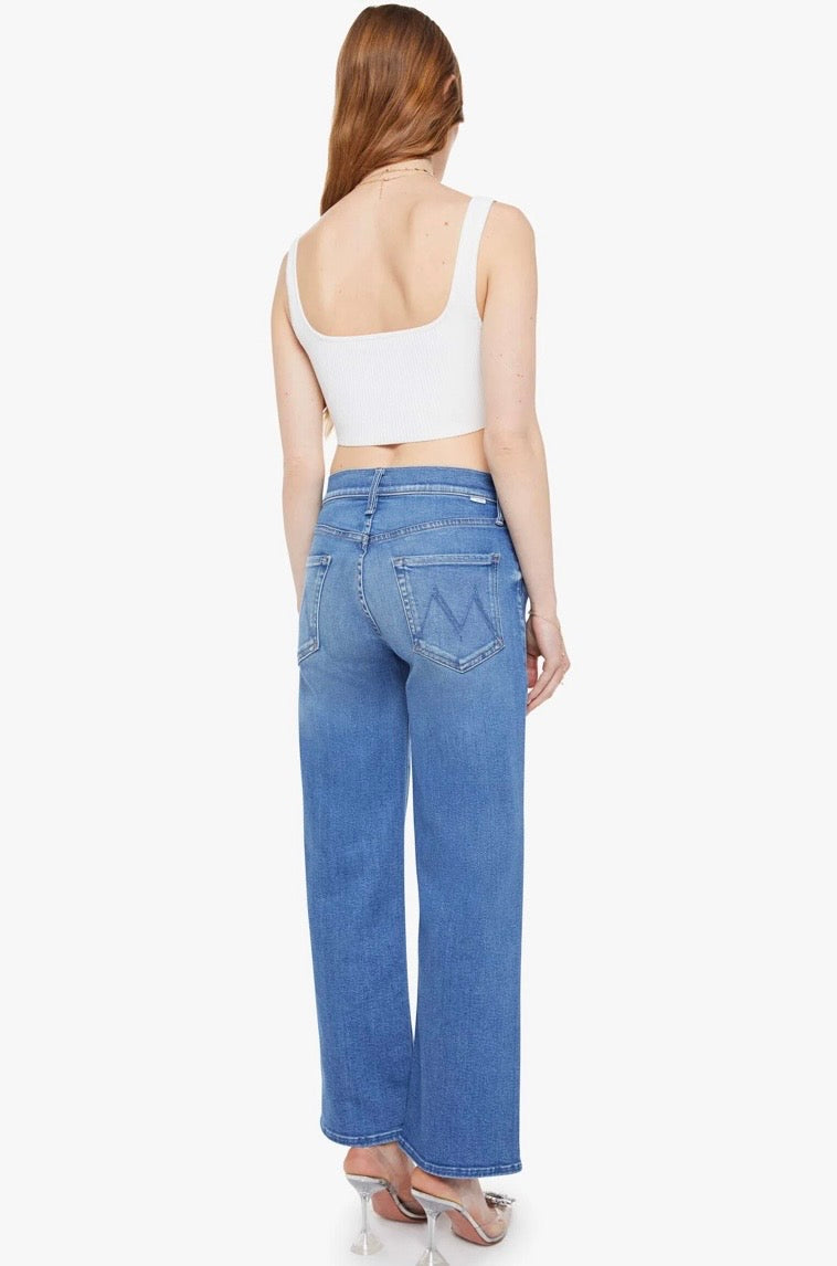 Mother Denim Mid Rise Rambler Zip Ankle