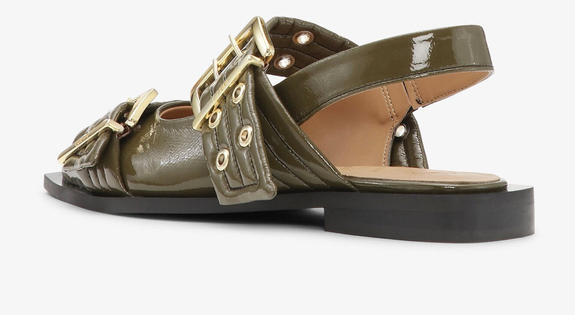Ganni Feminine Buckle Ballerina Naplack