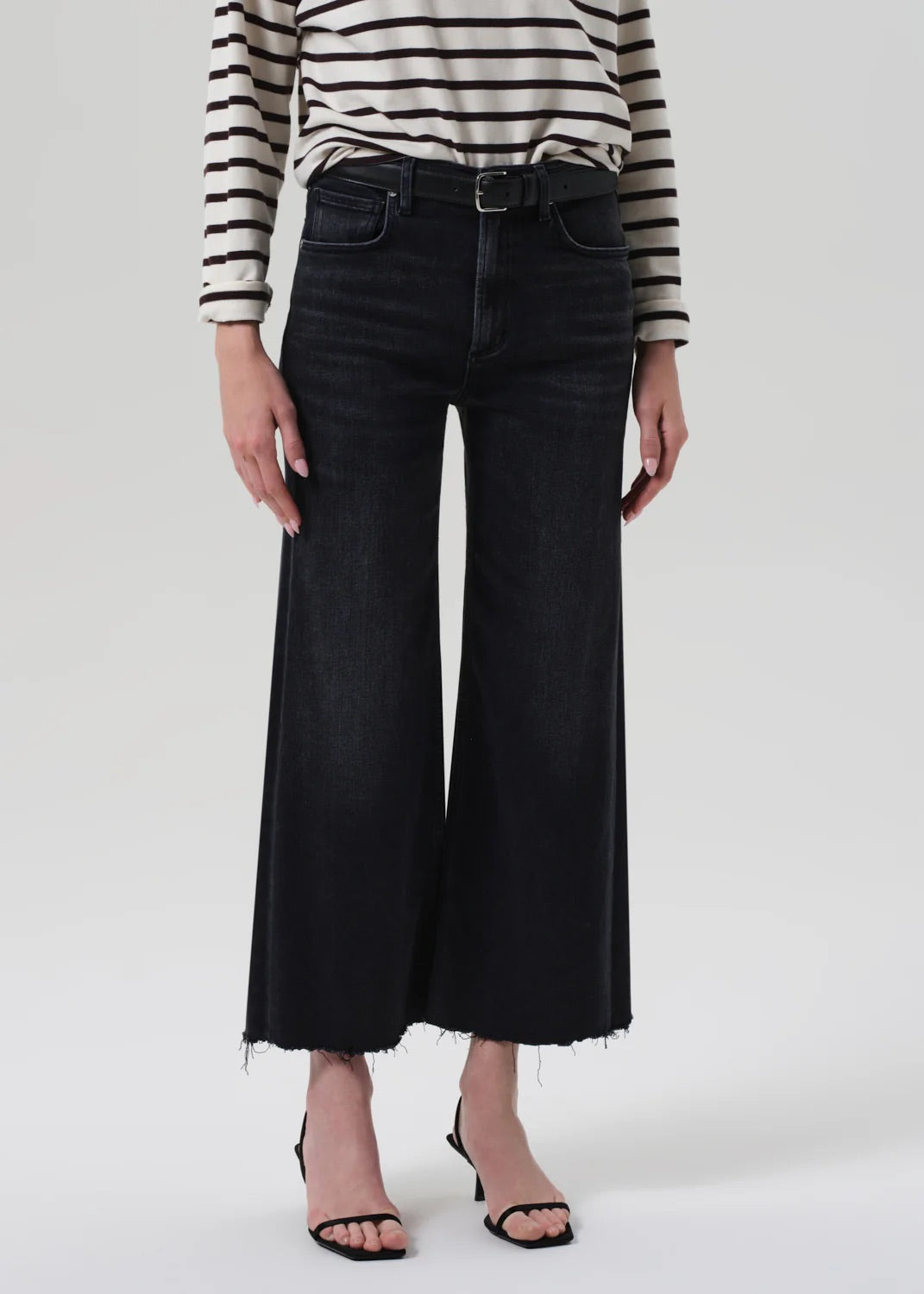Citizens of Humanity Lyra Wide Leg Crop Raw Hem