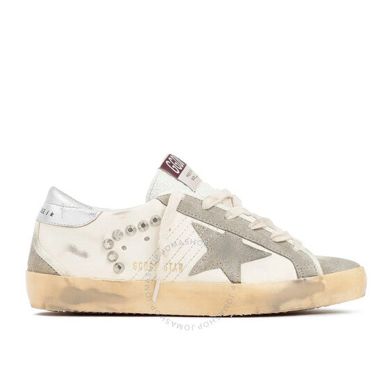 Golden Goose Super-Star Nappa Upper with Studs Suede Toe Spar and Spur with Trim High Frequency Tongue Laminated