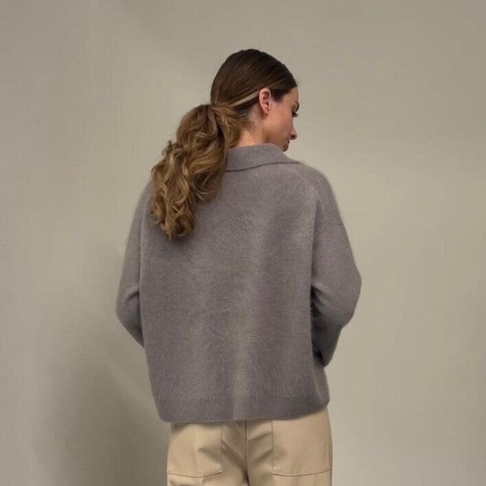 Nude Polo Neck Knit