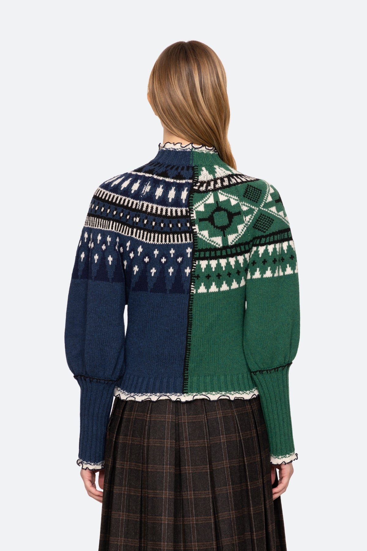 LINEA FAIR ISLE ZIP FRONT CARDIGAN (D2)