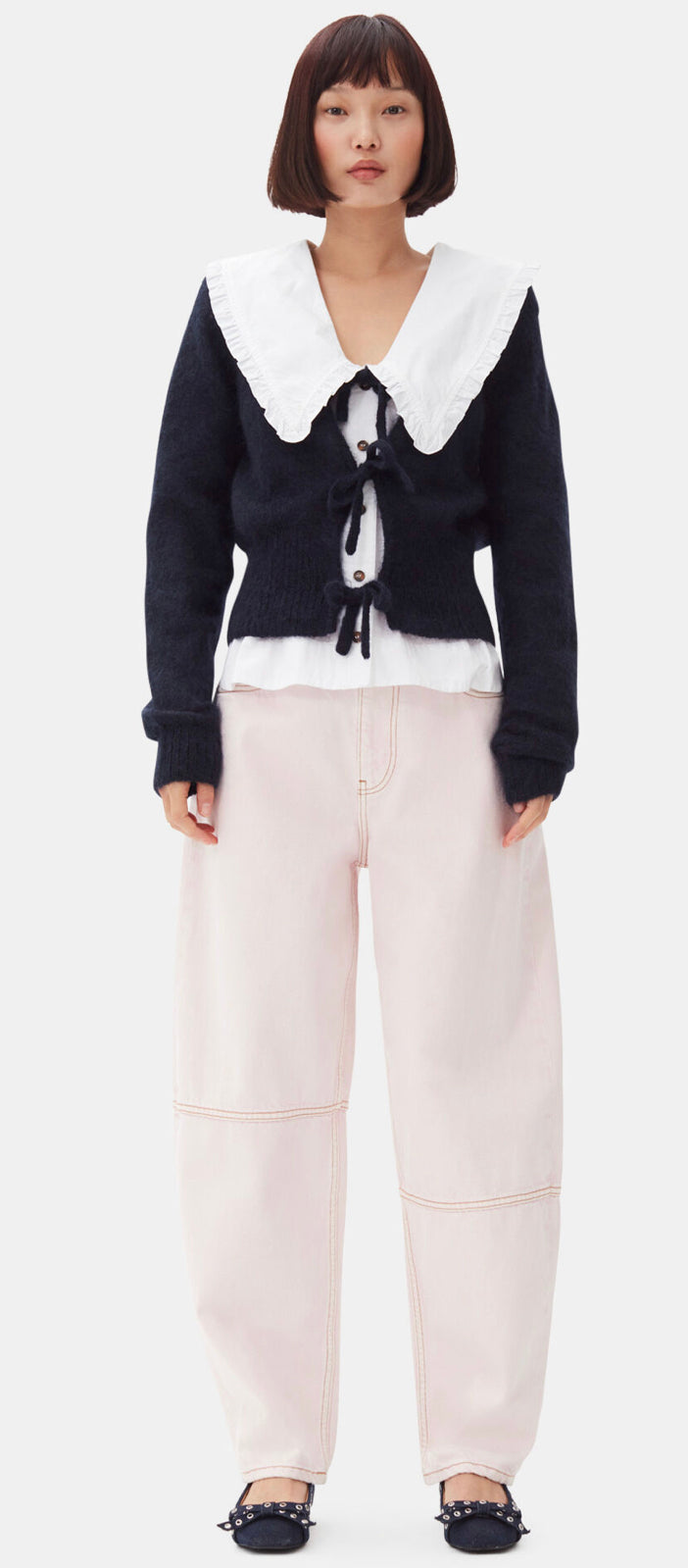 Ganni Tie String Cardigan