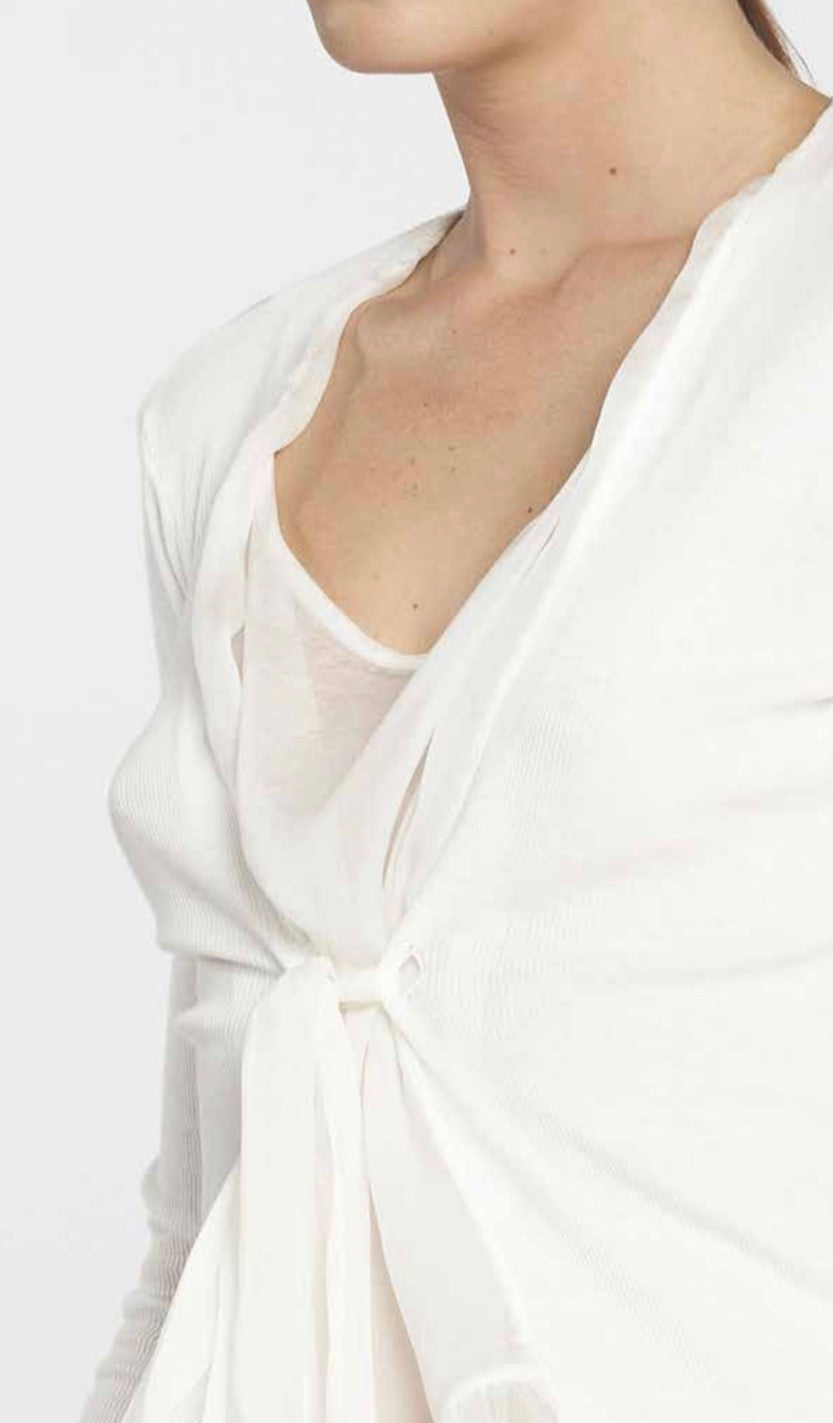 Masnada Chiffon Insert long Sleeve T-Shirt