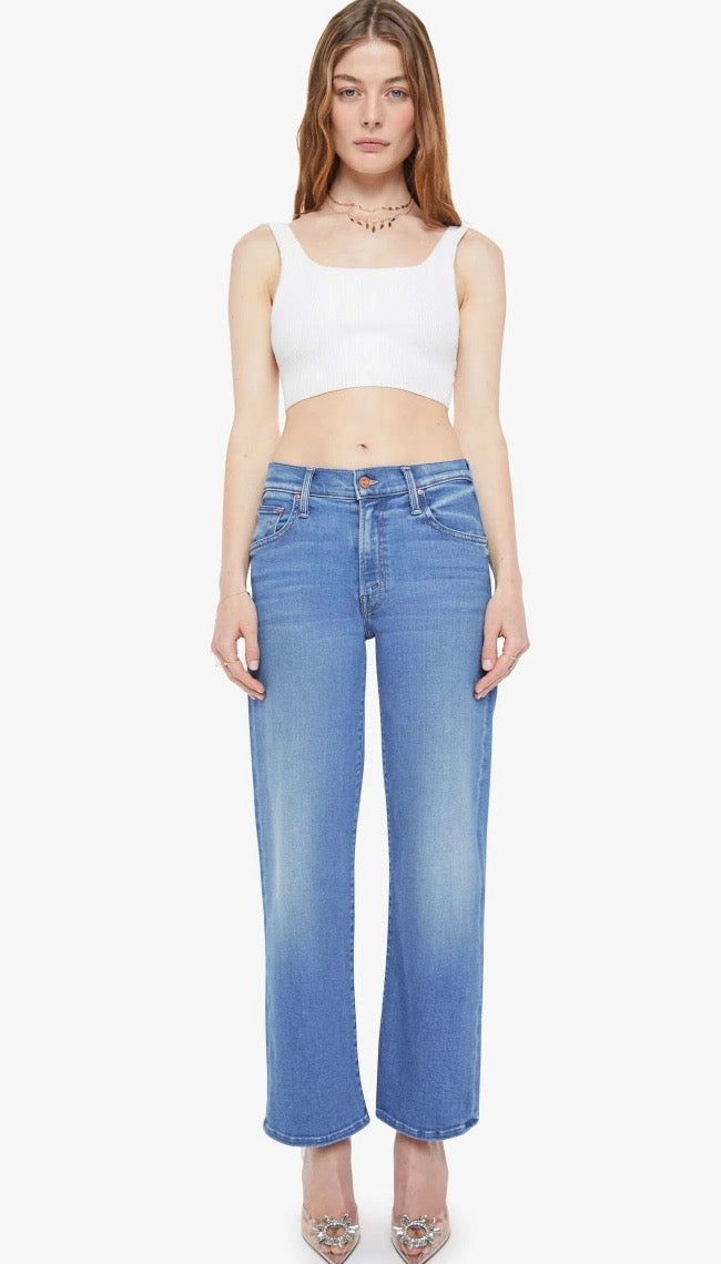 Mother Denim Mid Rise Rambler Zip Ankle