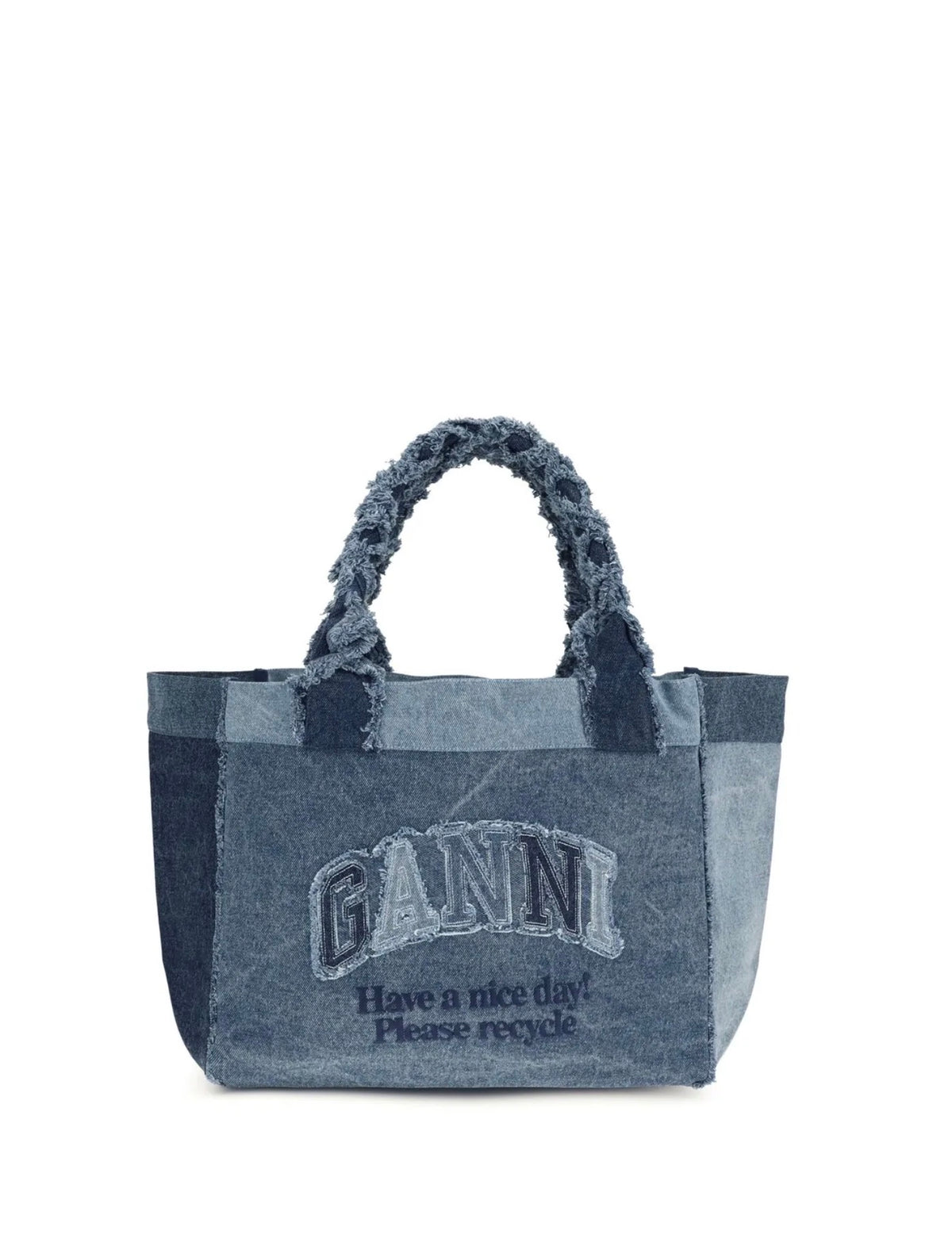 Ganni Medium Trapeze Shopper Denim