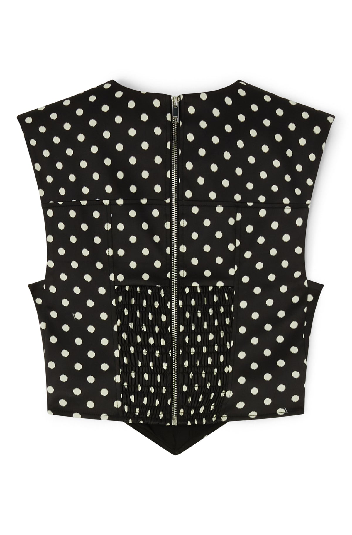 Printed Double Satin Corset Top