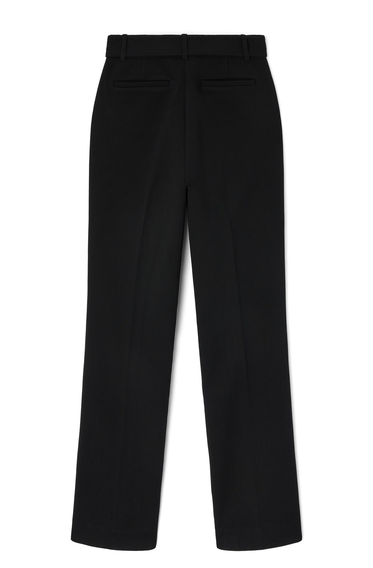 Bonded Crepe Belted Pants