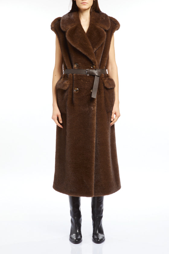 Parosh Gilet faux Fur