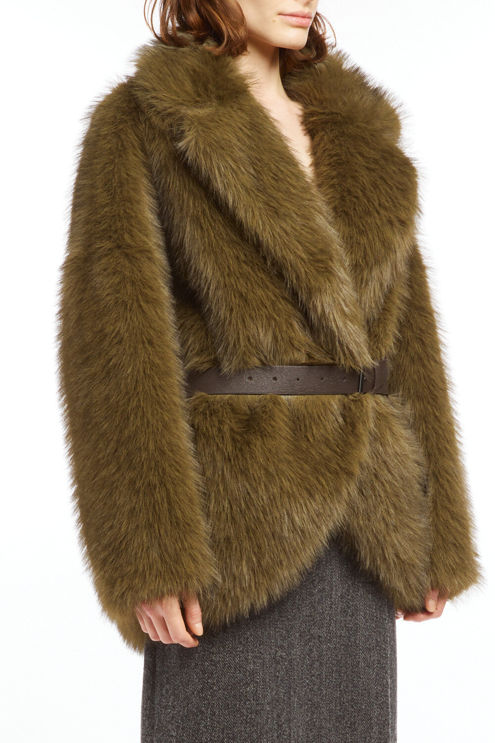 Parosh faux fur jacket