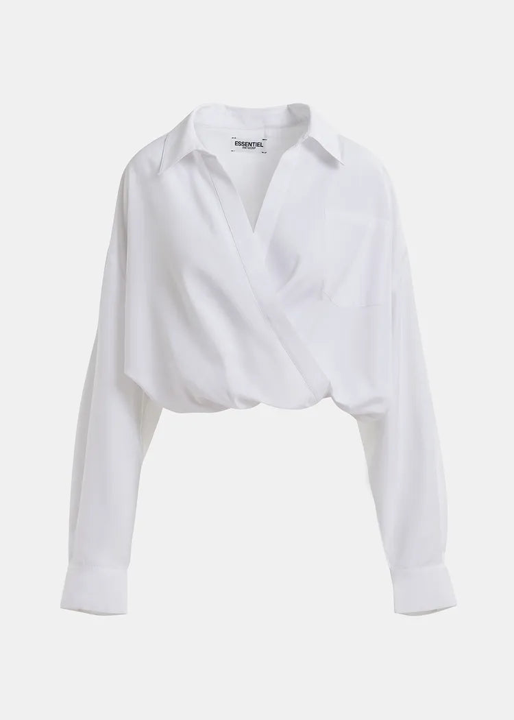 Essentiel Antwerp Hare Wrap-Effect Blouse