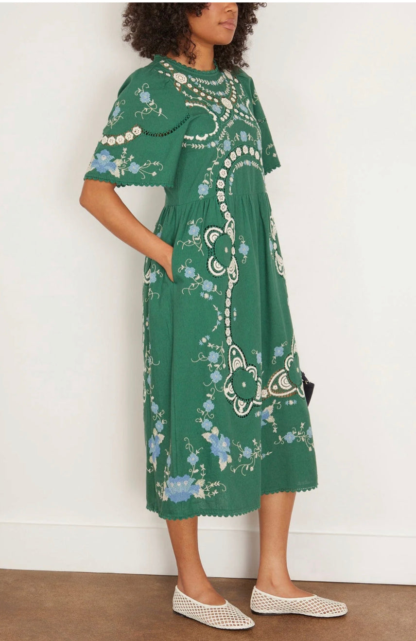 Sea NYC Vesna Embroidery S/SLV Dress