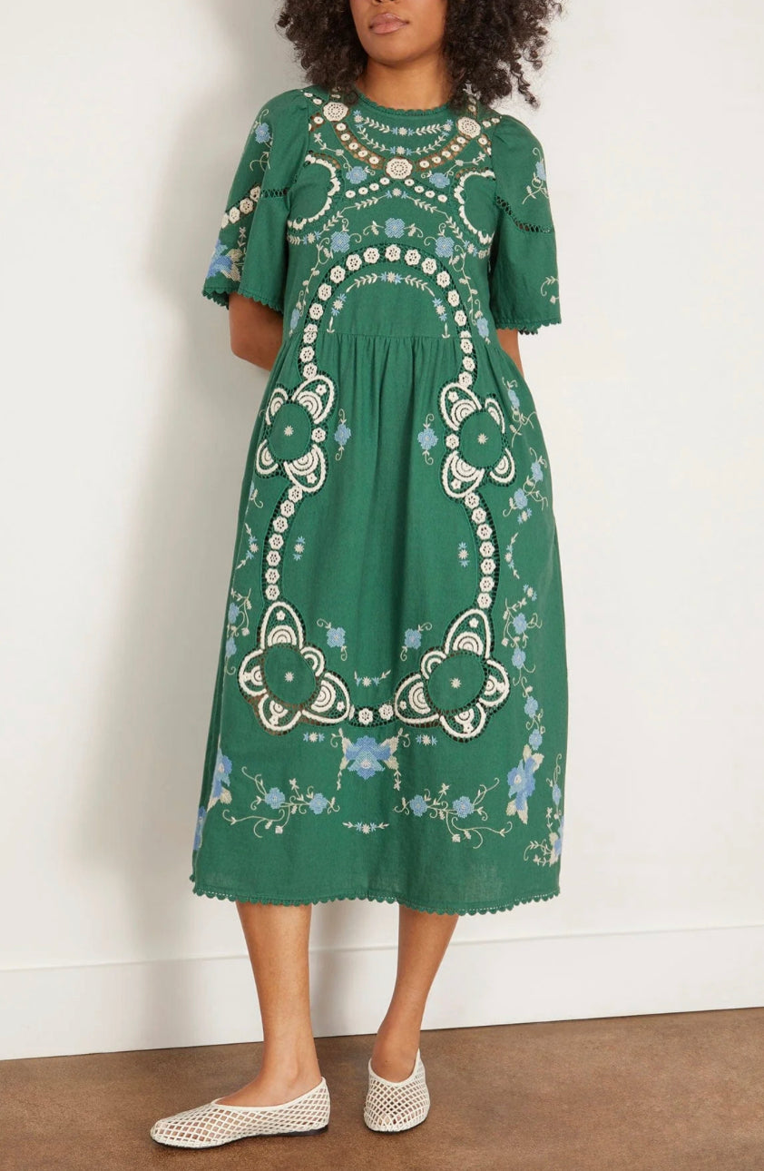Sea NYC Vesna Embroidery S/SLV Dress