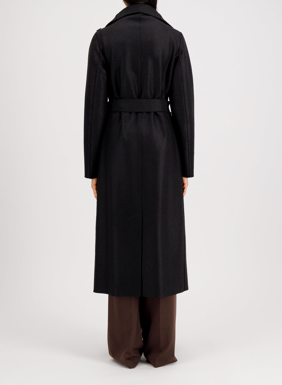 Women long volcano coat pressed wool