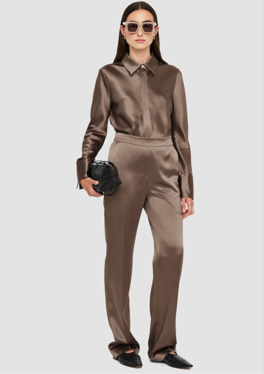 Joseph Tova Silk Satin Trousers