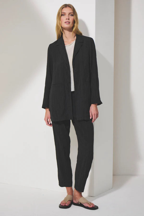 Transit Long Comfort Fit Pinstripe Jacket