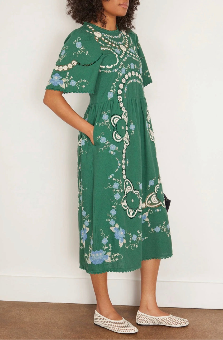 Sea NYC Vesna Embroidery S/SLV Dress
