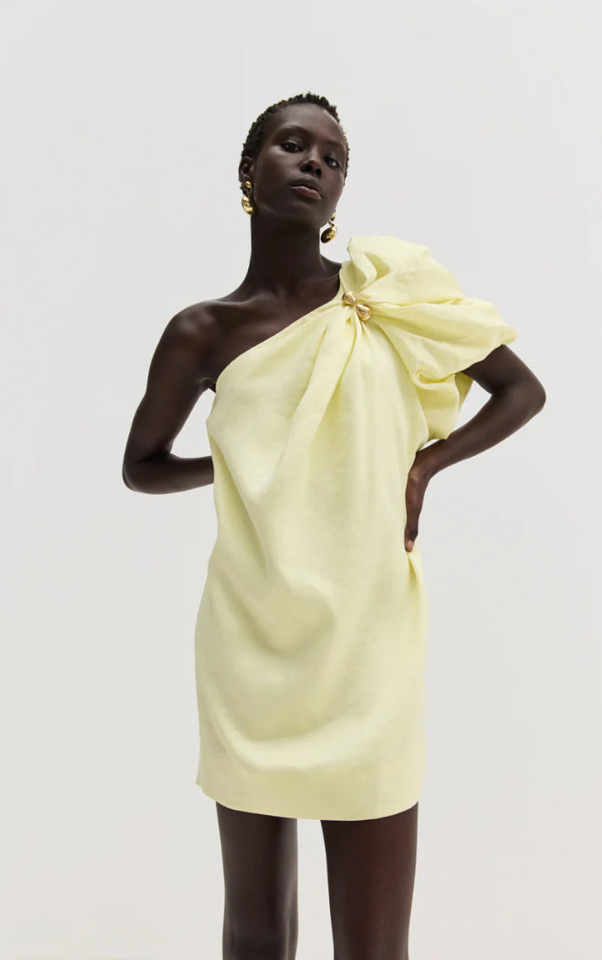 AJE CIRA MINI DRESS LEMON