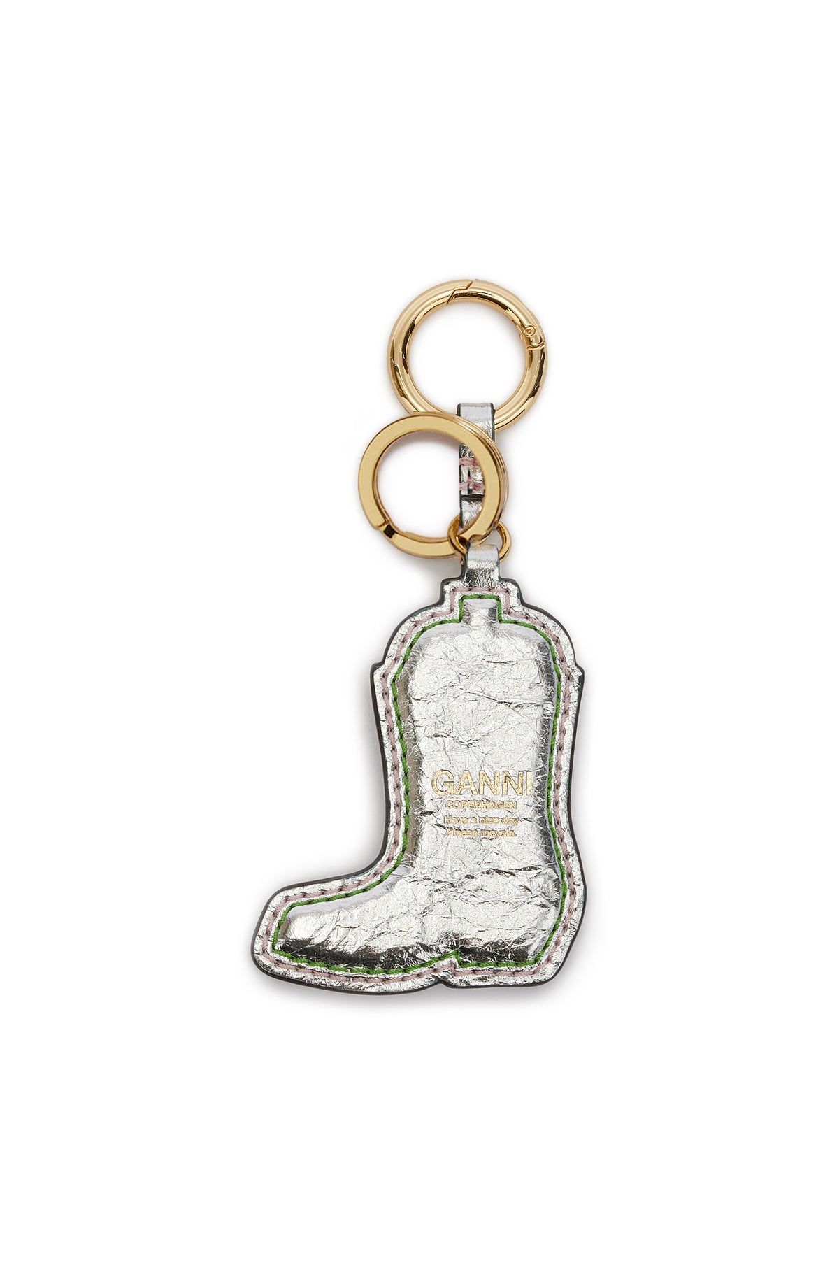 Western Boot Keyring Metallic