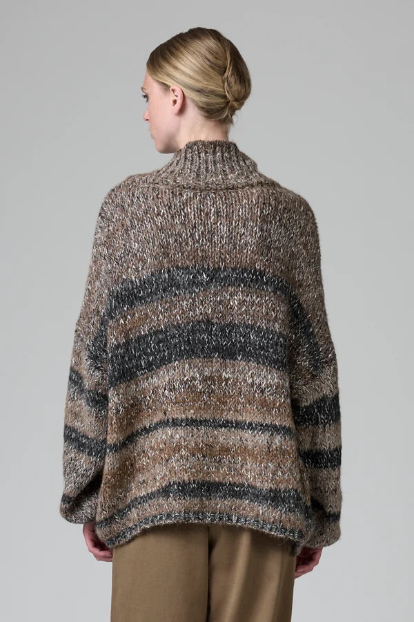 Transit High-necked Oversize Alpaca Knit