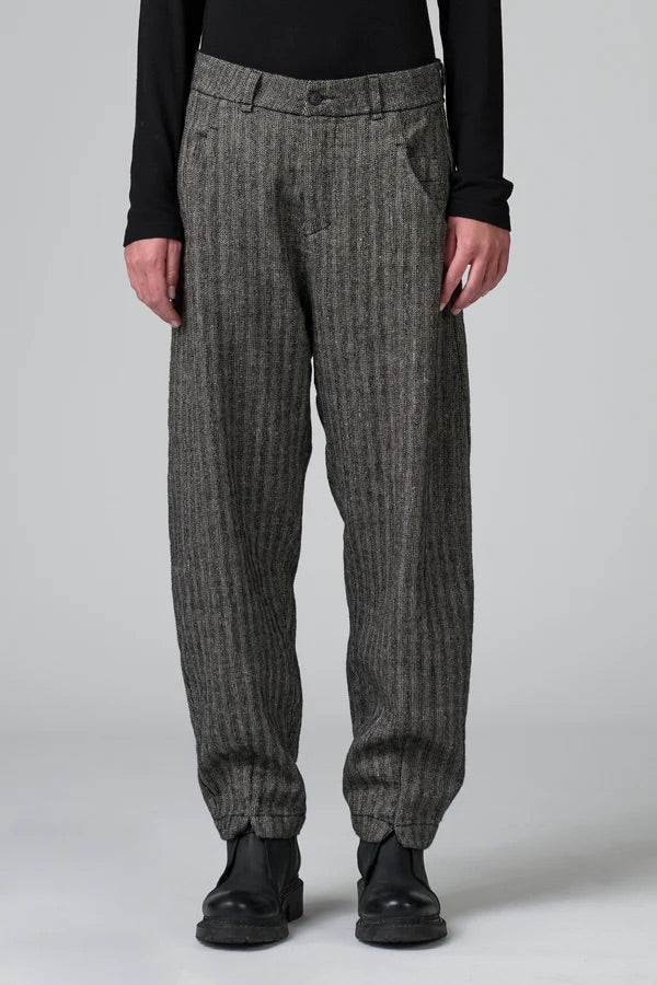Transit Trousers in Herringbone Stretch Wool Blend