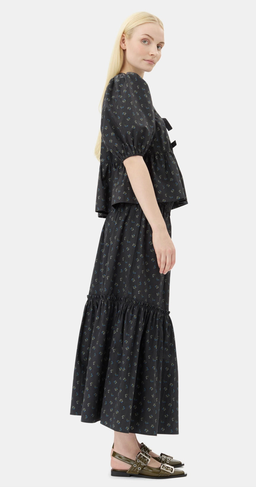 Ganni Feminine Buckle Ballerina Naplack
