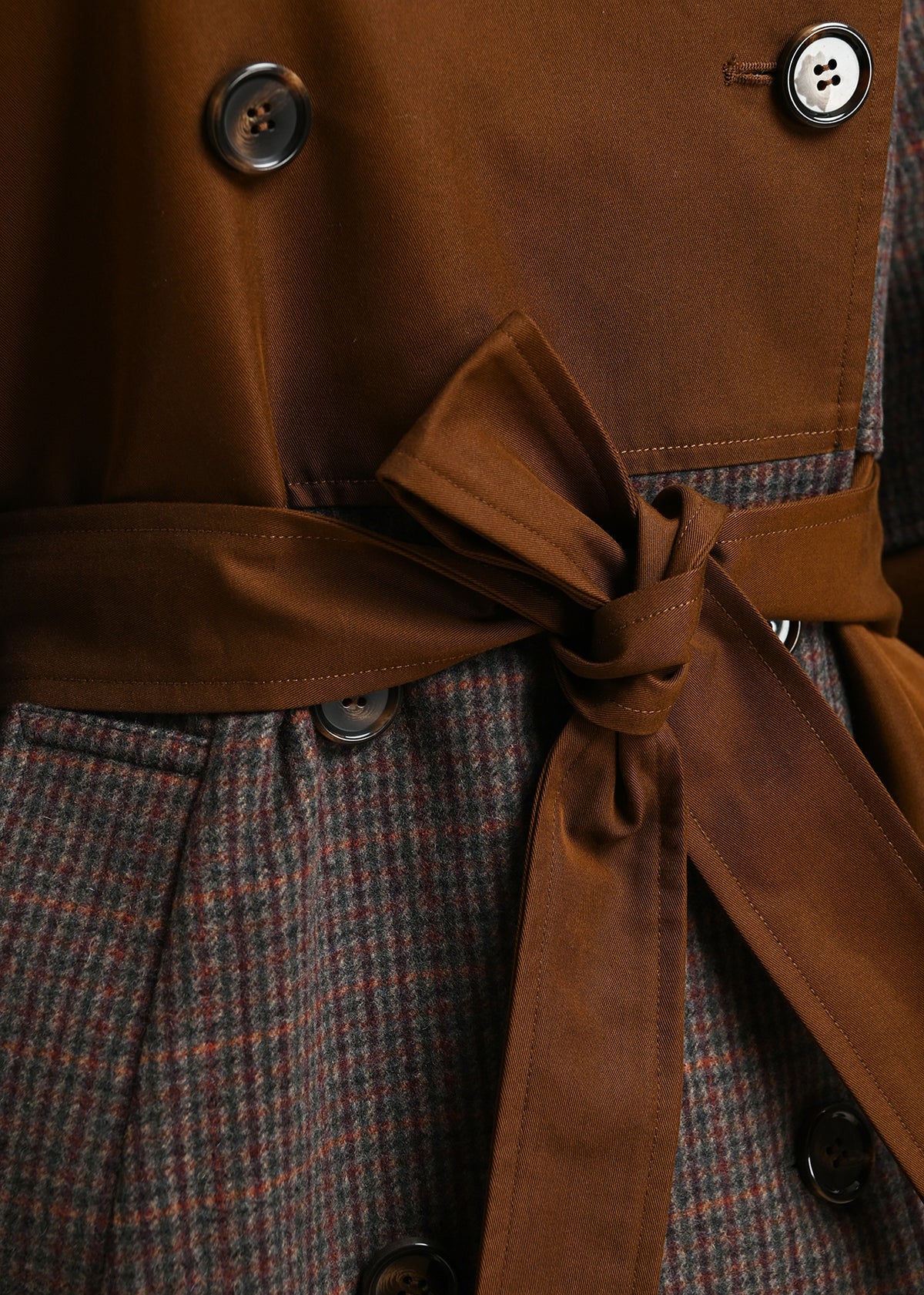 KAGU PATCHWORK TRENCH COAT