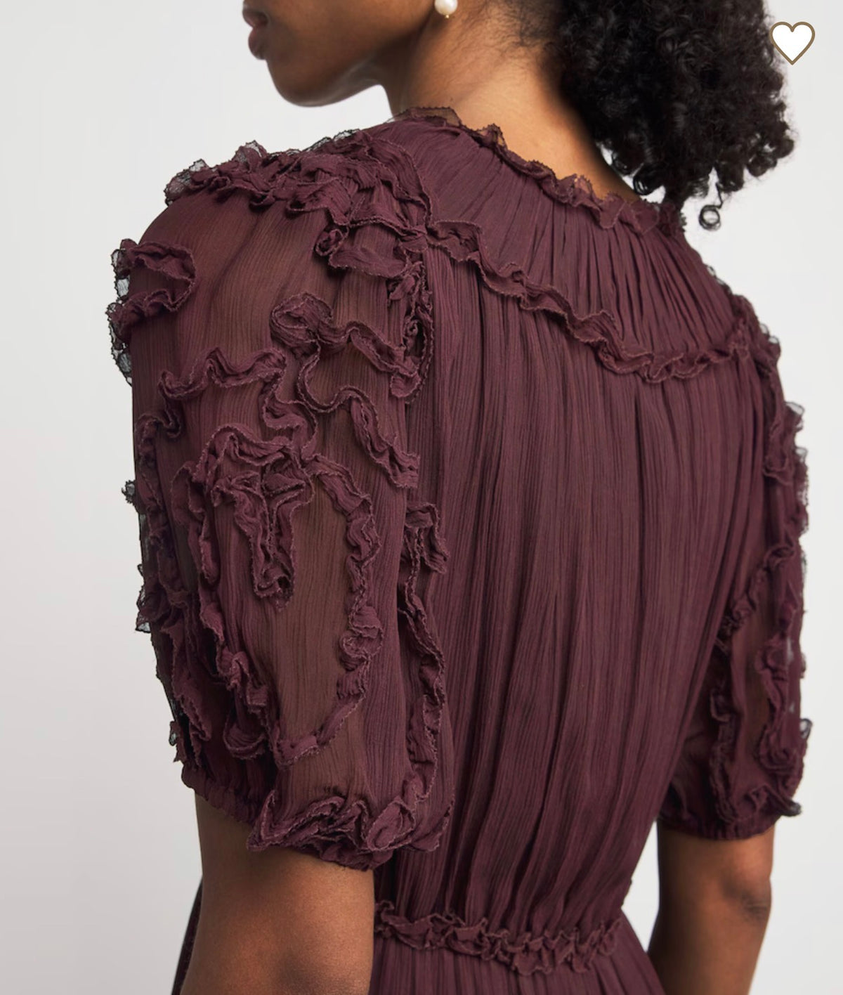 Nan Silk Short Sleeve Midi Dress