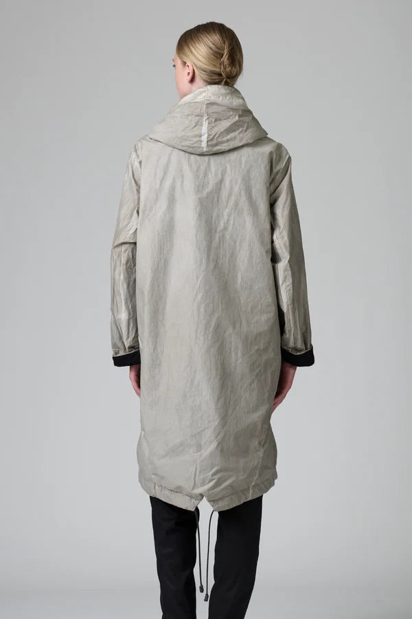 Transit Cold-Dyed Hooded Trench Coat