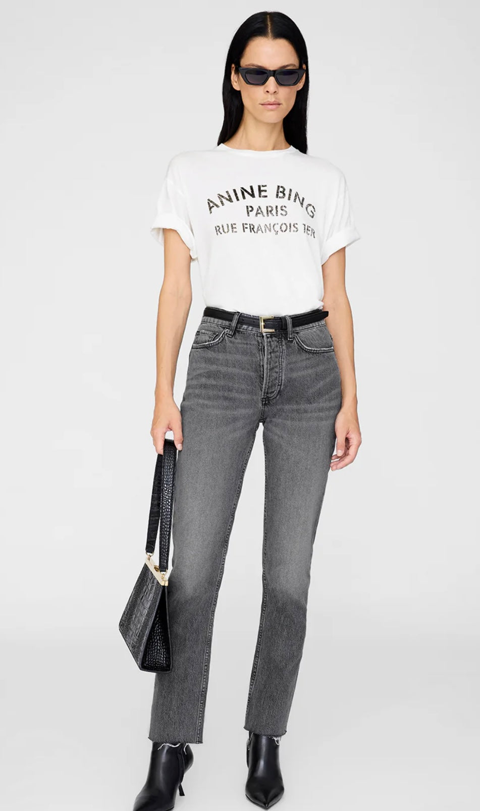 Anine Bing Cohen Tee Paris Stencil