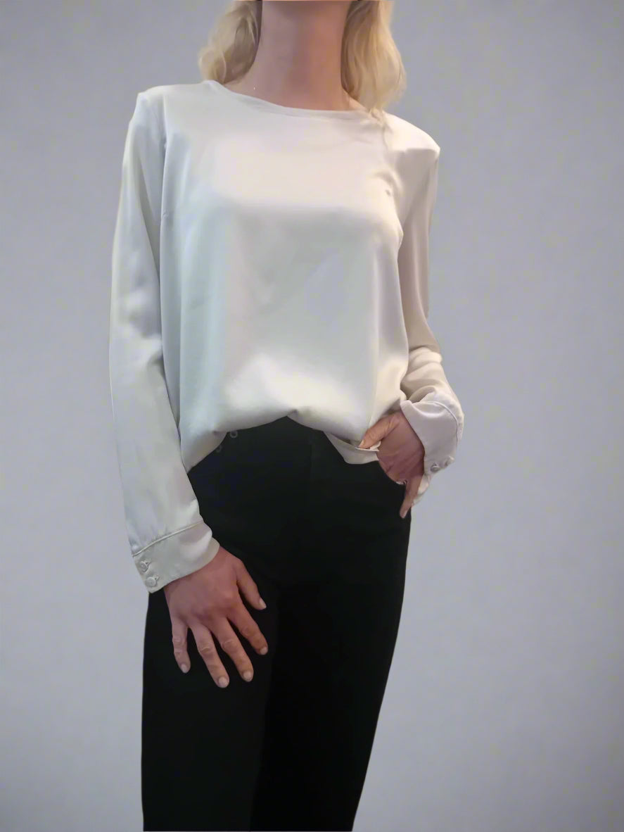 Transit Stretch Silk Satin Shirt