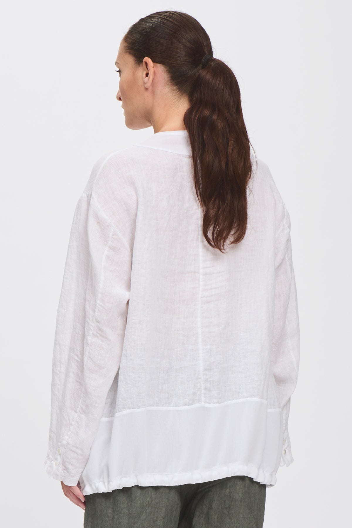 Transit White Linen Shirt