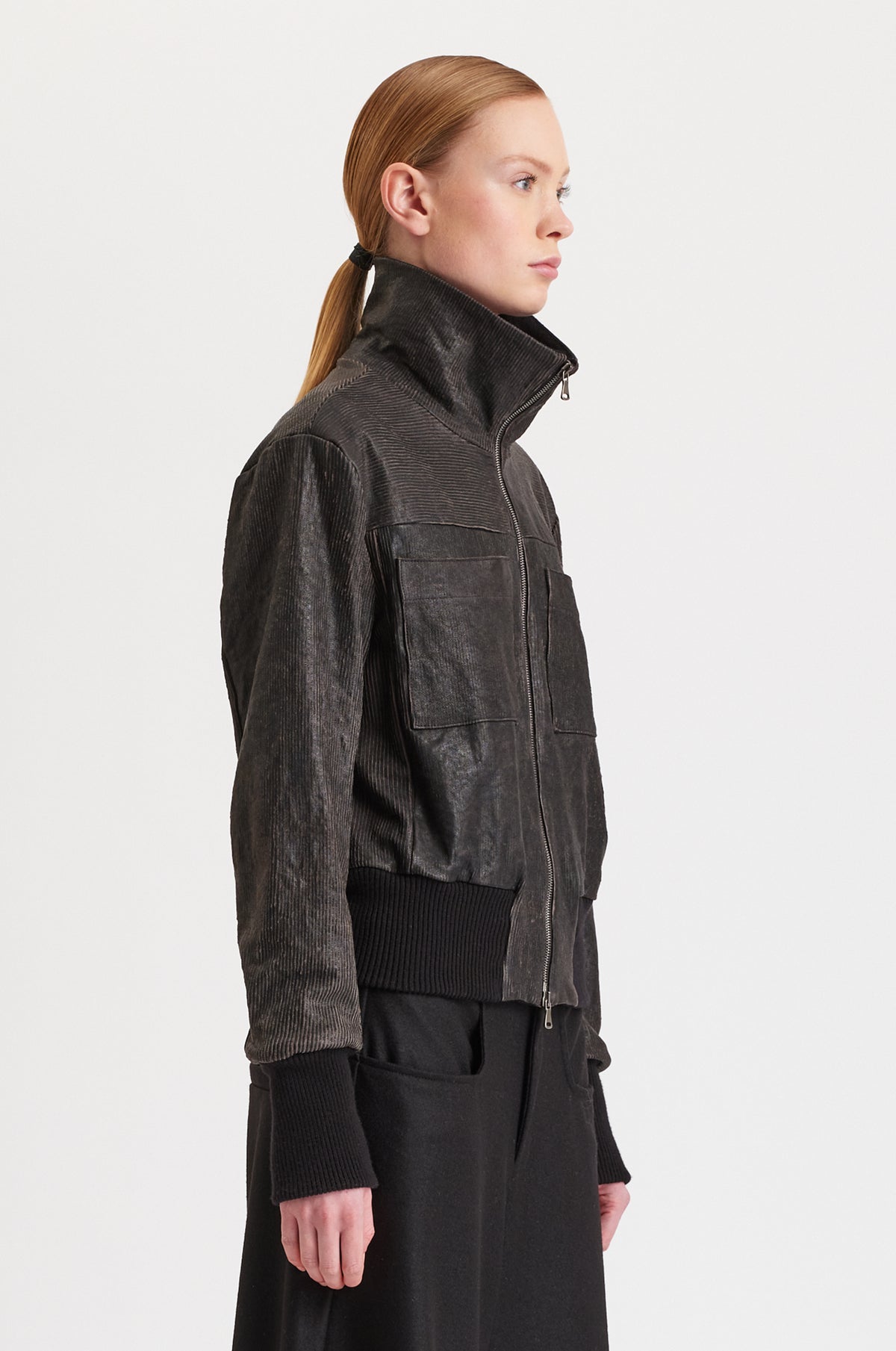 TRANSIT LAMB LEATHER BLEND JACKET