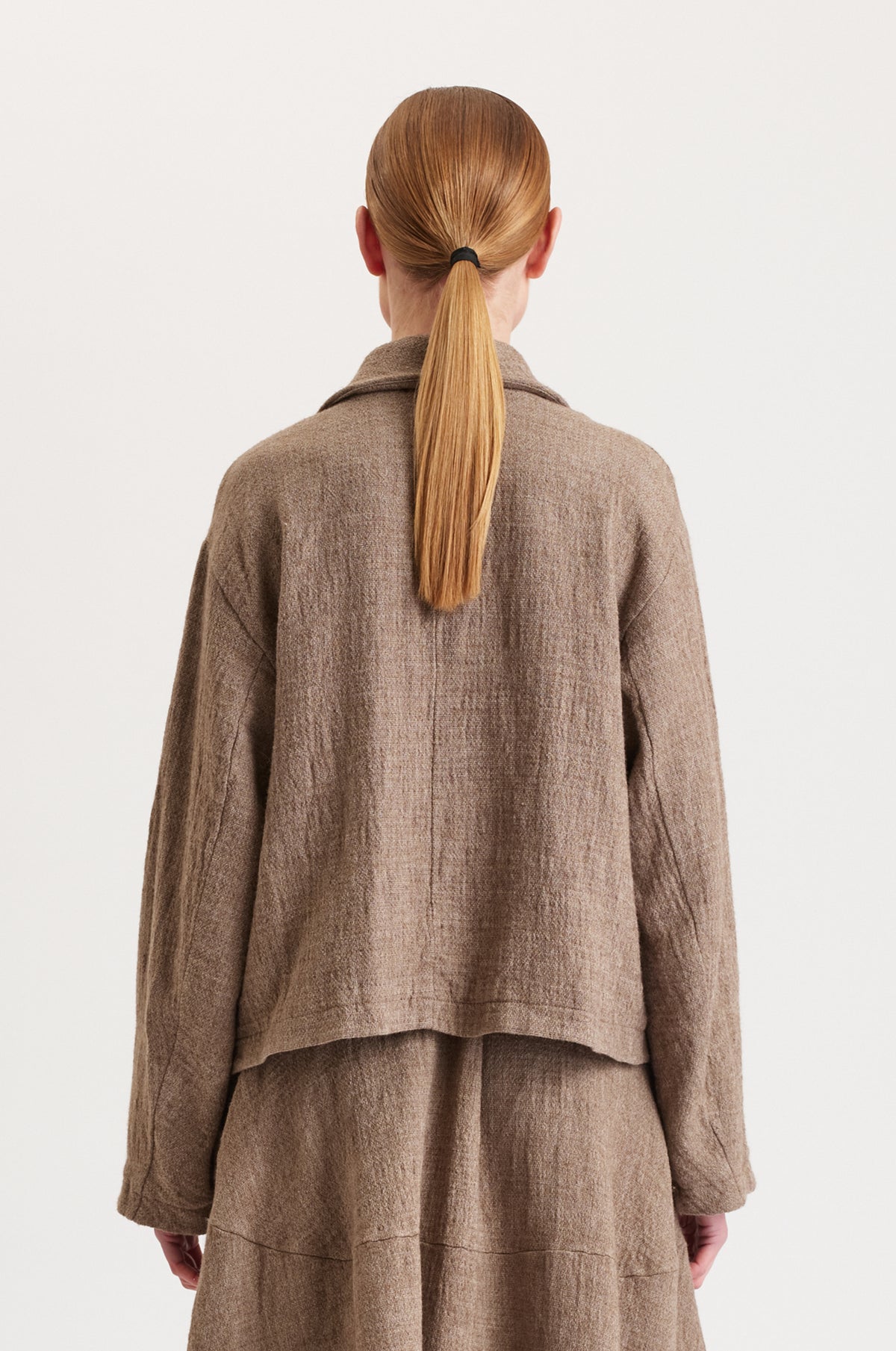 TRANSIT LINED JACKET BOXED SHAPE AND DROPPED SHOULDERS