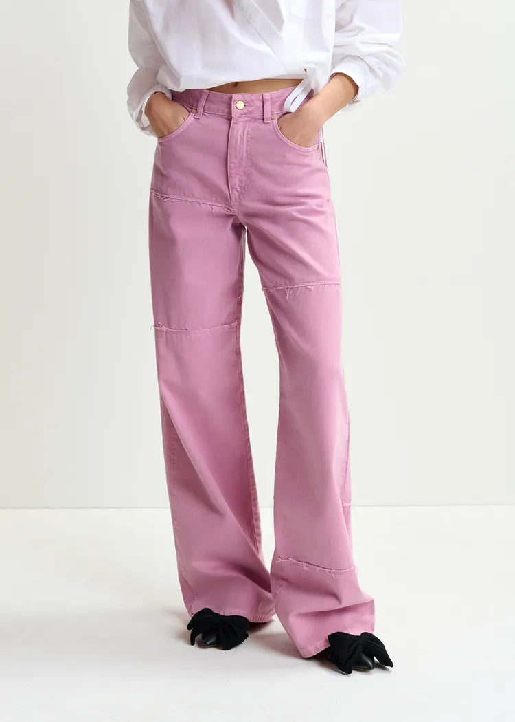 Essentiel Antwerp Haster Straight-leg Patchwork Jeans