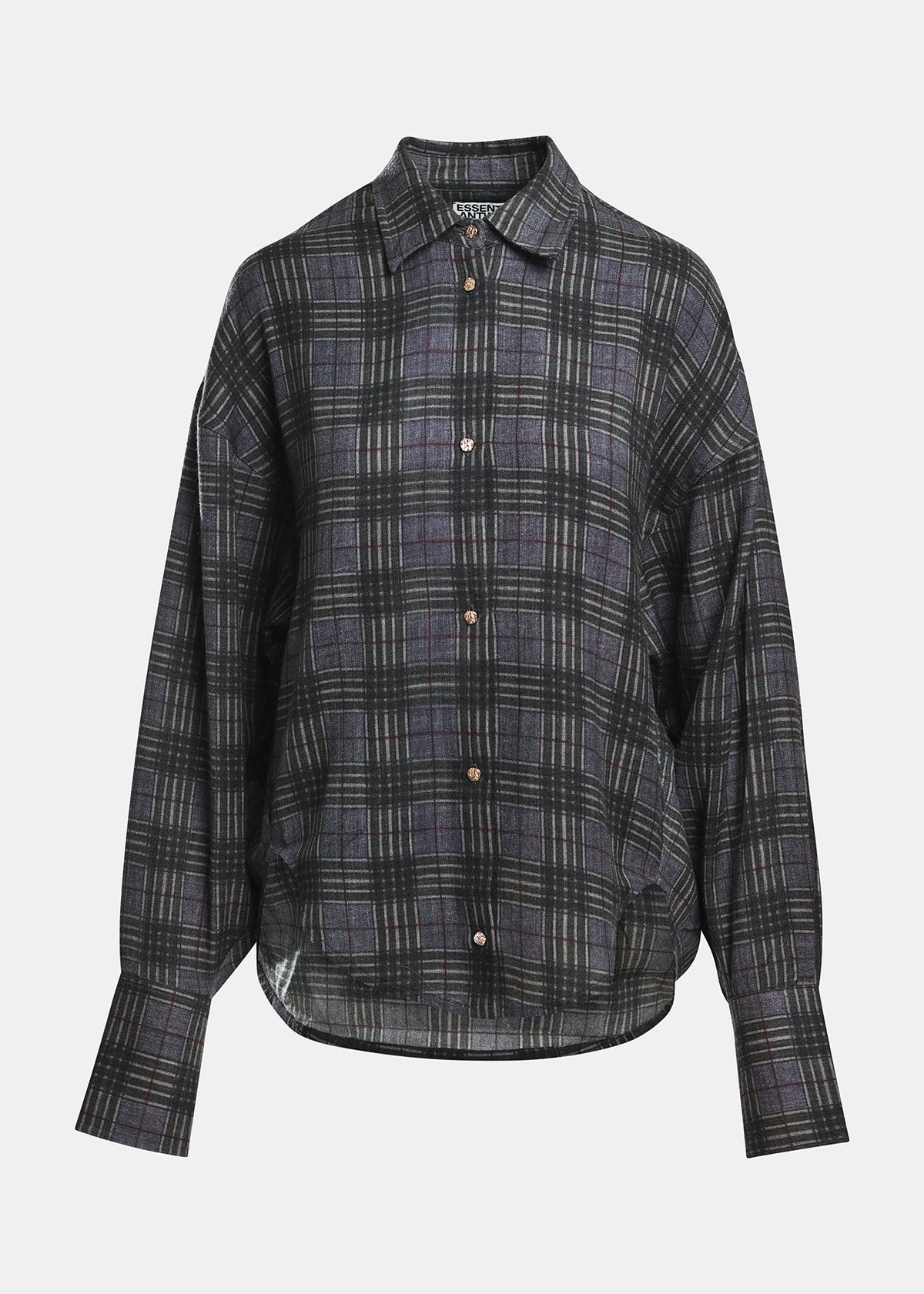 KISS OVERSIZED SHIRT W/ SCARF