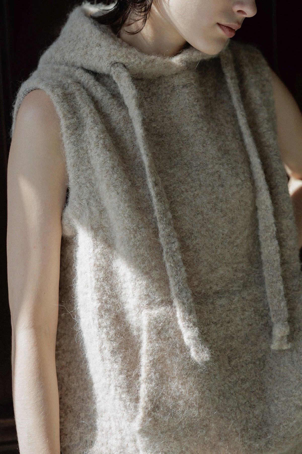 CT Plage Alpaca Loop Hooded Vest