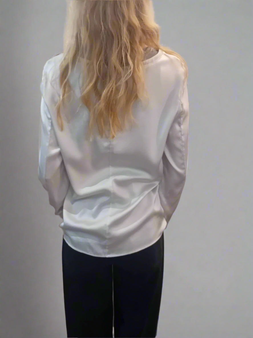 Transit Stretch Silk Satin Shirt