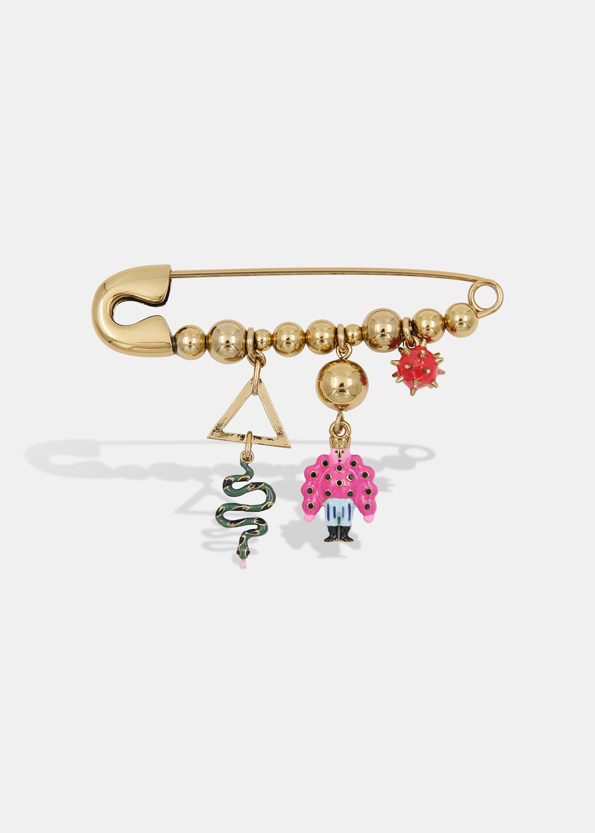KALAIA BROOCH WITH CHARMS